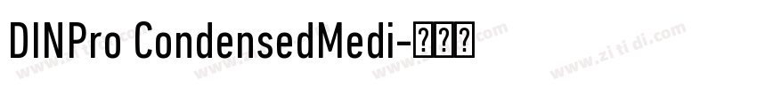 DINPro CondensedMedi字体转换